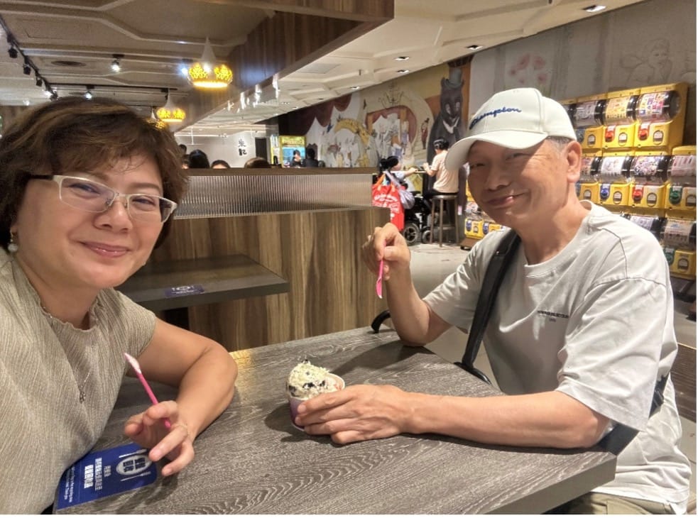 王淑英與先生 Joe 的課後約會